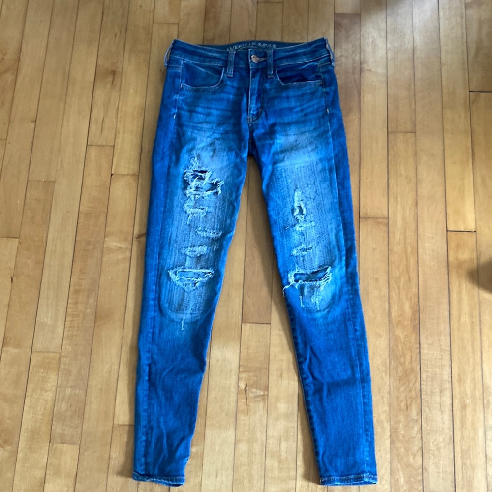 American Eagle Distressed Jeans- Worn a few times